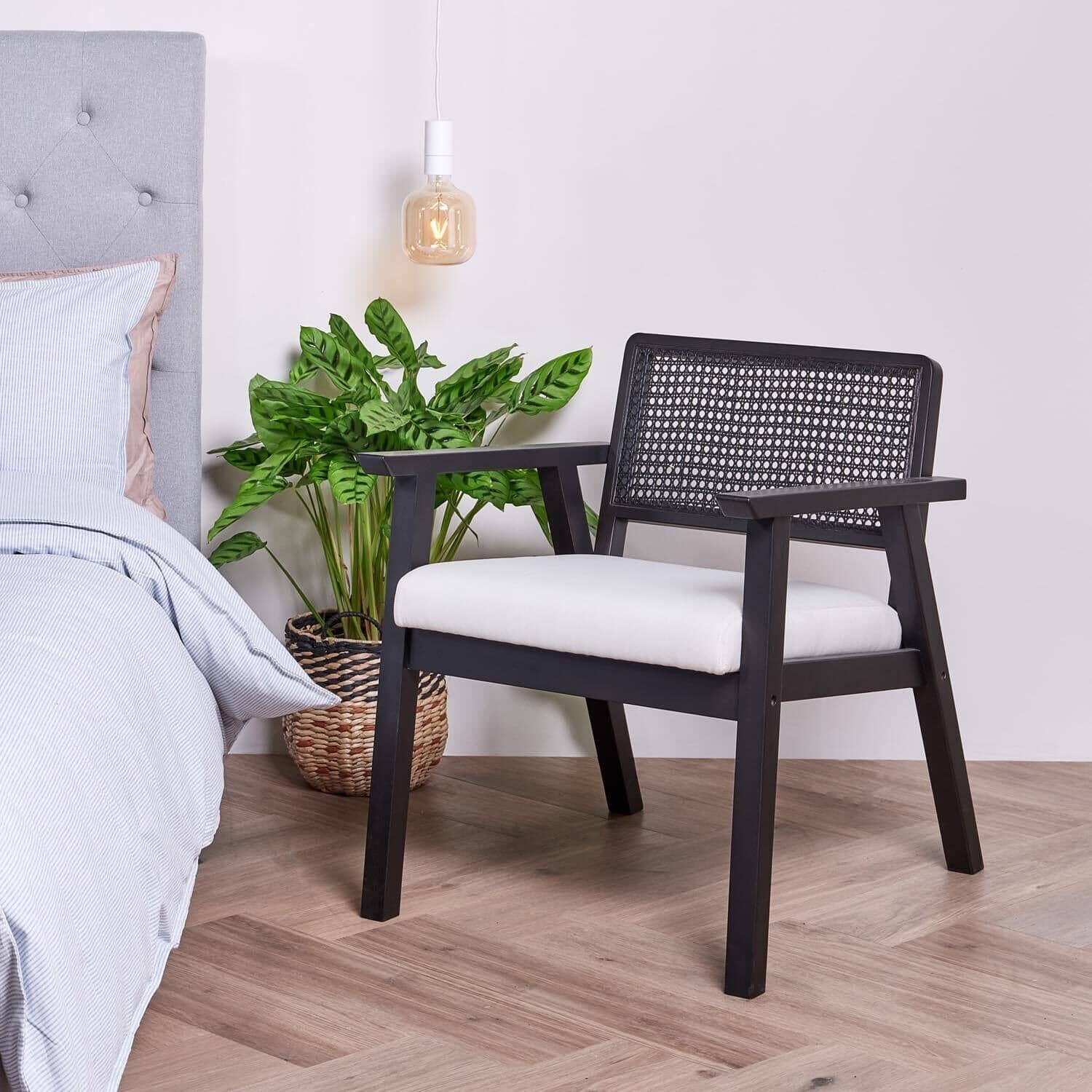 Outlet - Willow Armchair Stained Black - Image 2