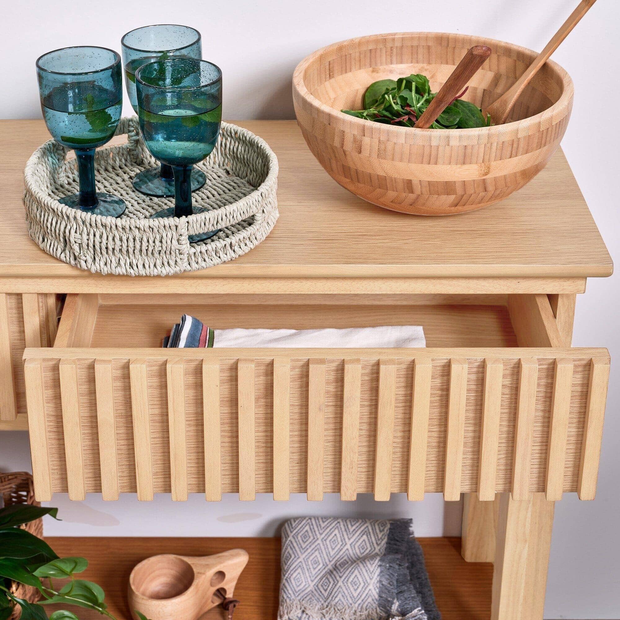 Outlet - Willow Console Table Pale Oak - Image 2