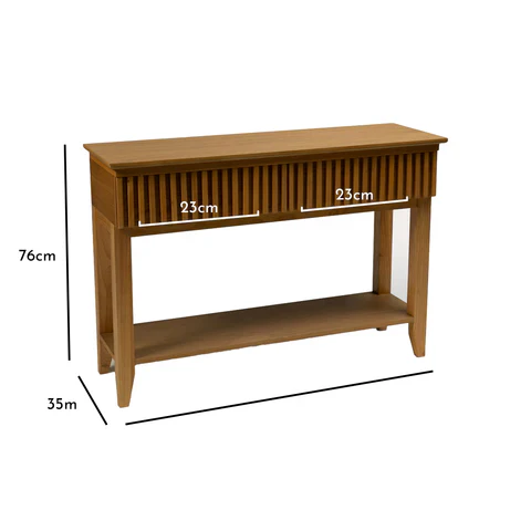 Outlet - Willow Console Table Pale Oak - Image 6