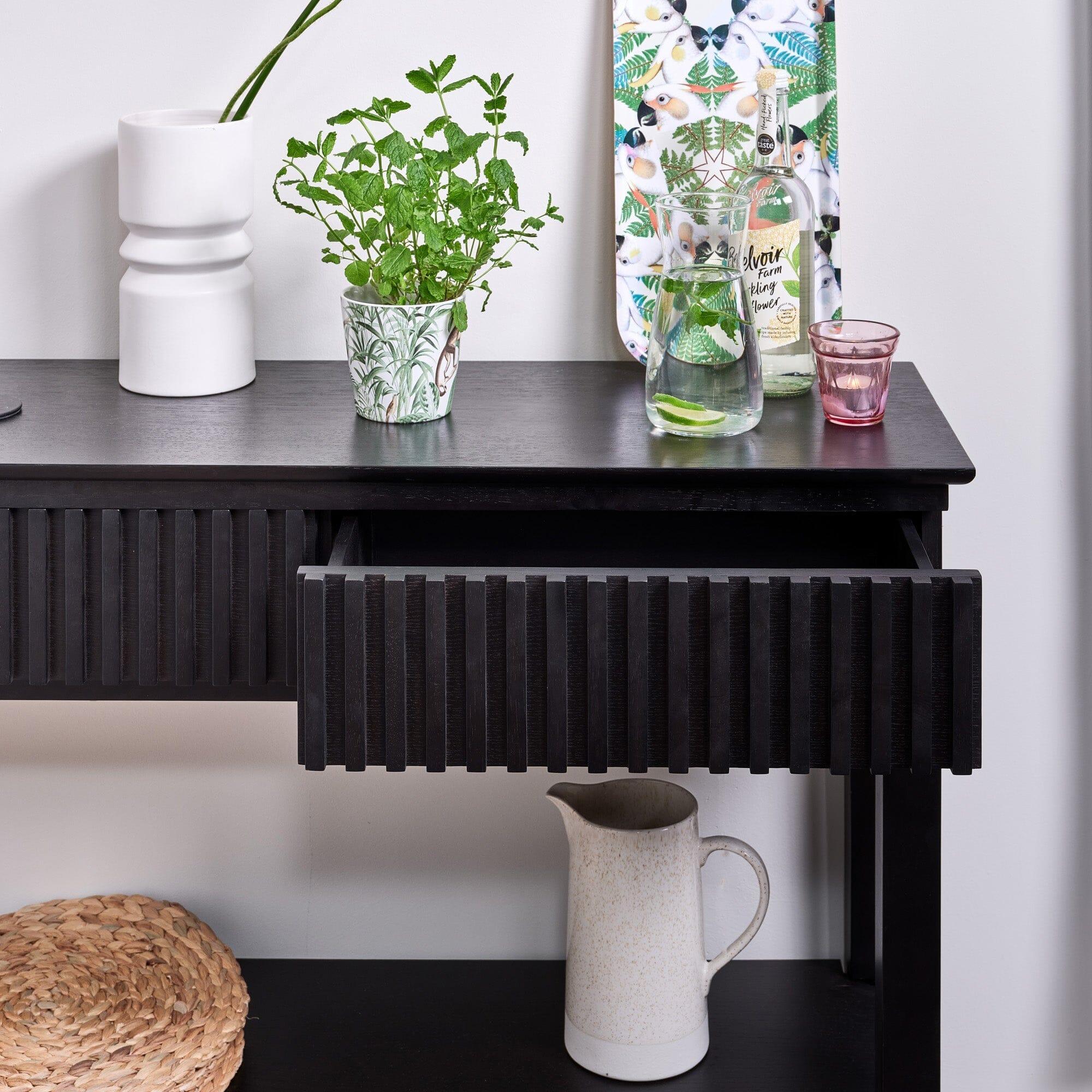 Outlet - Willow Console Table Stained Black - Image 3