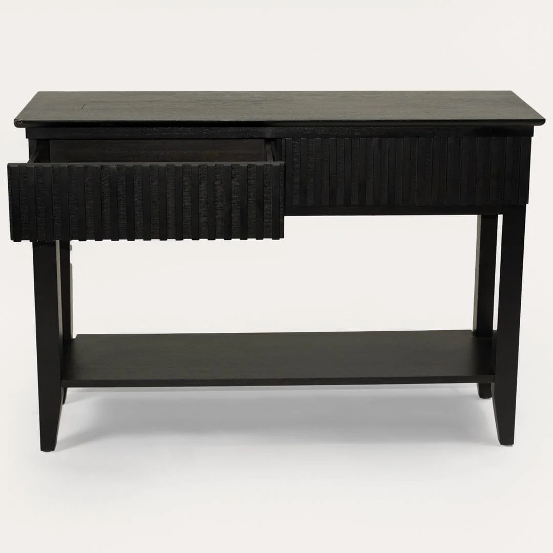 Outlet - Willow Console Table Stained Black - Image 4
