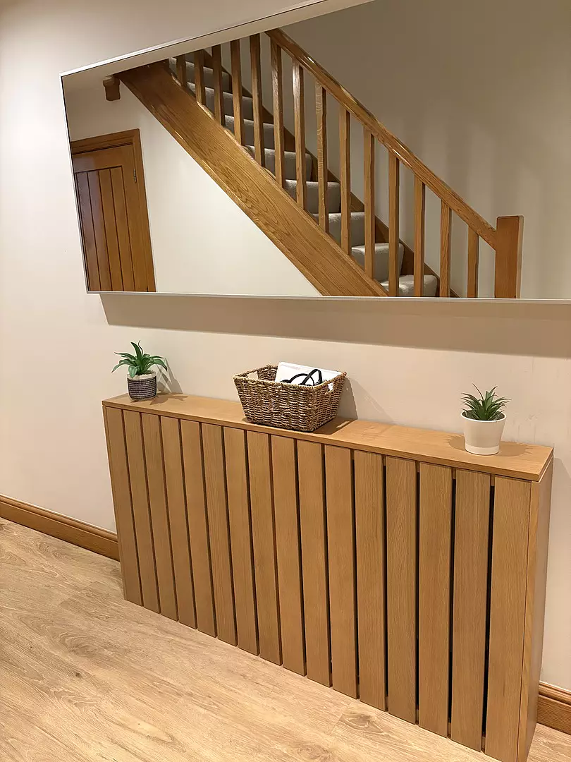 Willow Large Radiator Cover - Pale Oak - Image 2