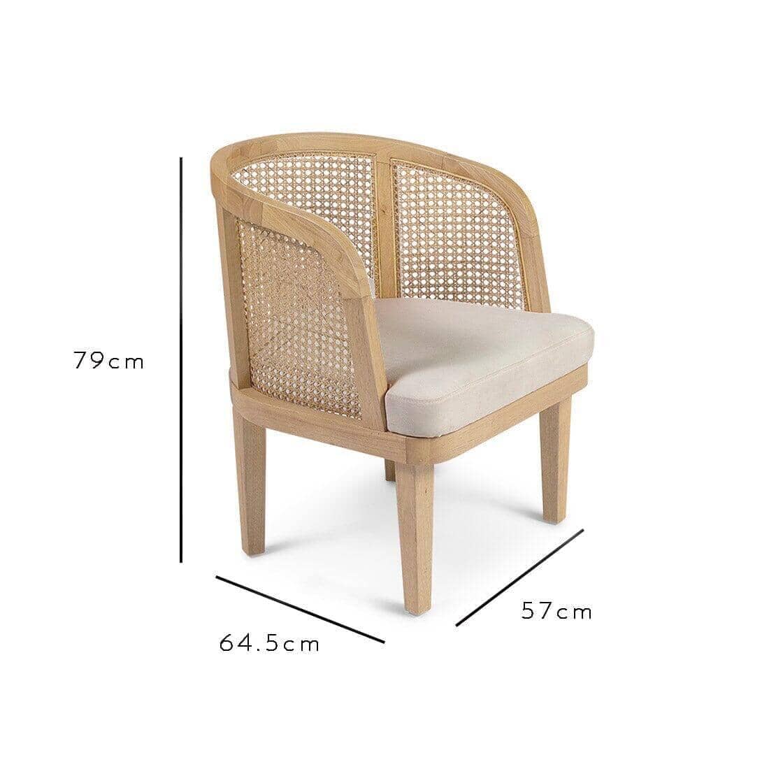 Outlet - Willow Pale Oak Accent Chair - Image 6