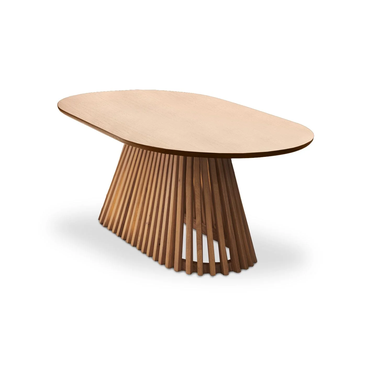 Willow Pale Oak Oval Coffee Table - Image 6