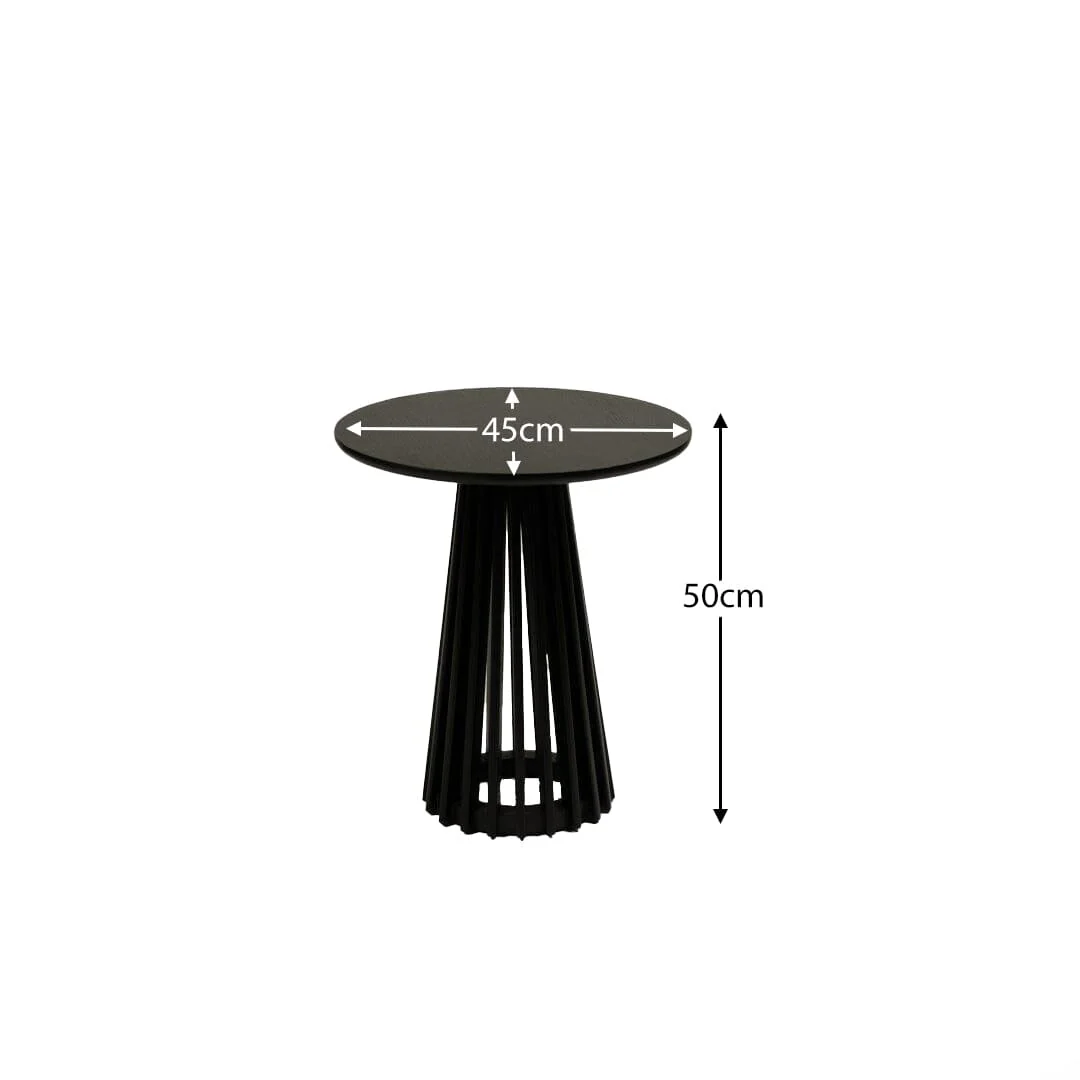 Outlet - Willow Side Table Stained Black - Image 5
