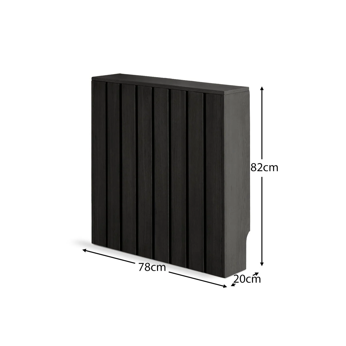 Outlet - Willow Small Radiator Cover - Black Oak - Image 5