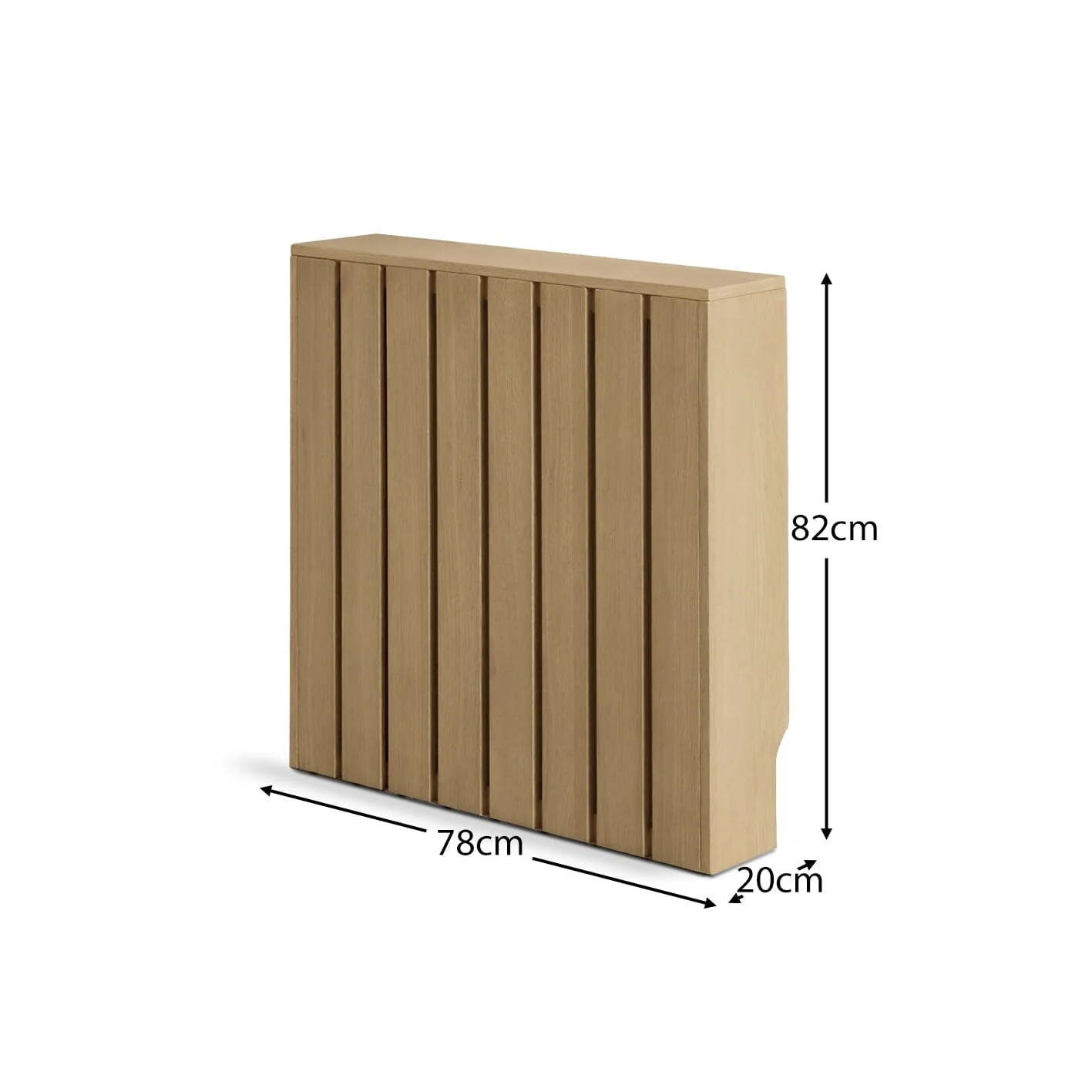 Willow Small Radiator Cover - Whitewash Oak - Image 4