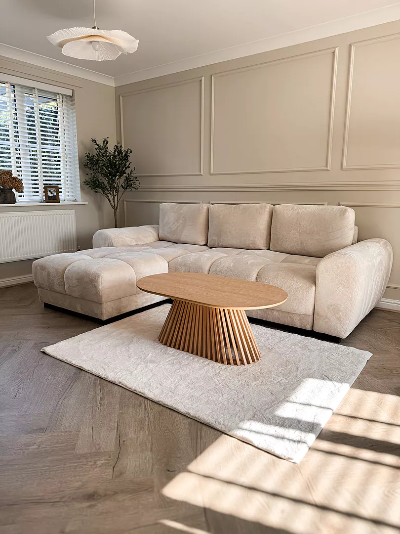 Outlet - Willow Whitewash Oval Coffee Table - Image 2