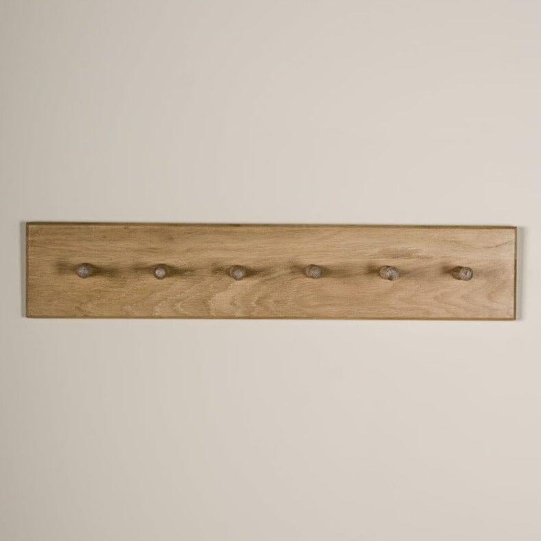 Outlet - Wooden Coat Hook - Whitewash