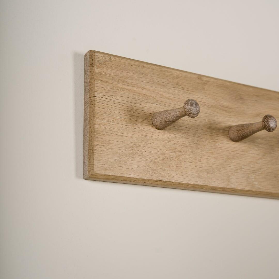 Outlet - Wooden Coat Hook - Whitewash - Image 2