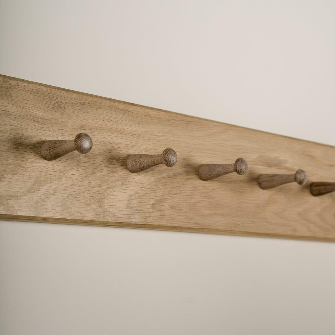 Outlet - Wooden Coat Hook - Whitewash - Image 3