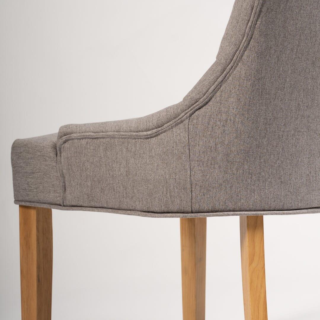 Outlet - Louis dining chairs - set of 2 - grey and light wood - Image 5