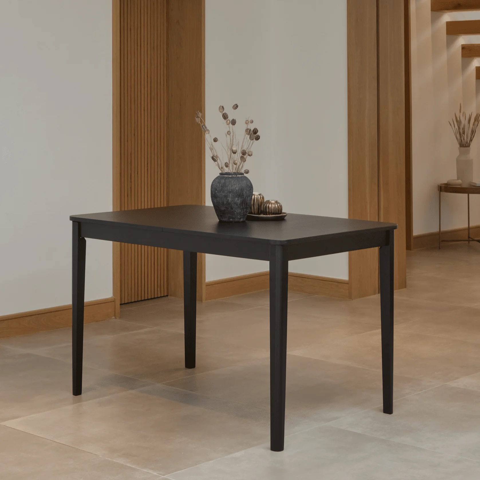 Paul Black Oak Extending Dining Table