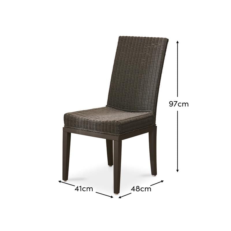 Reid Slate Grey Dining Chairs - Set of 2 - Mindi Wood Legs - Image 10