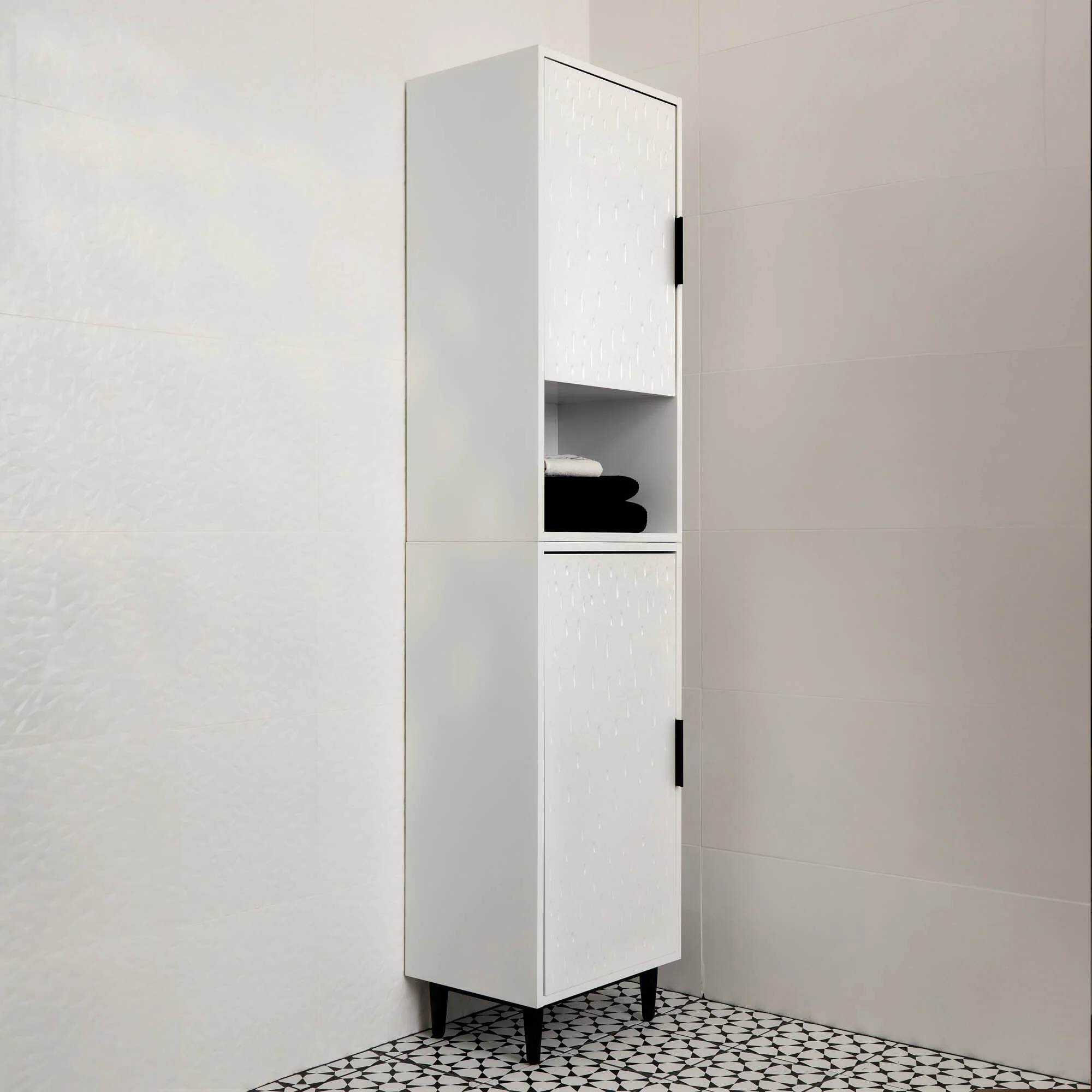 Reva Tallboy Cabinet - Snow White - Image 4