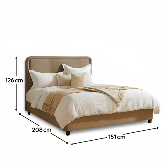 Robyn Double Ottoman Bed - Soft Beige - Image 14