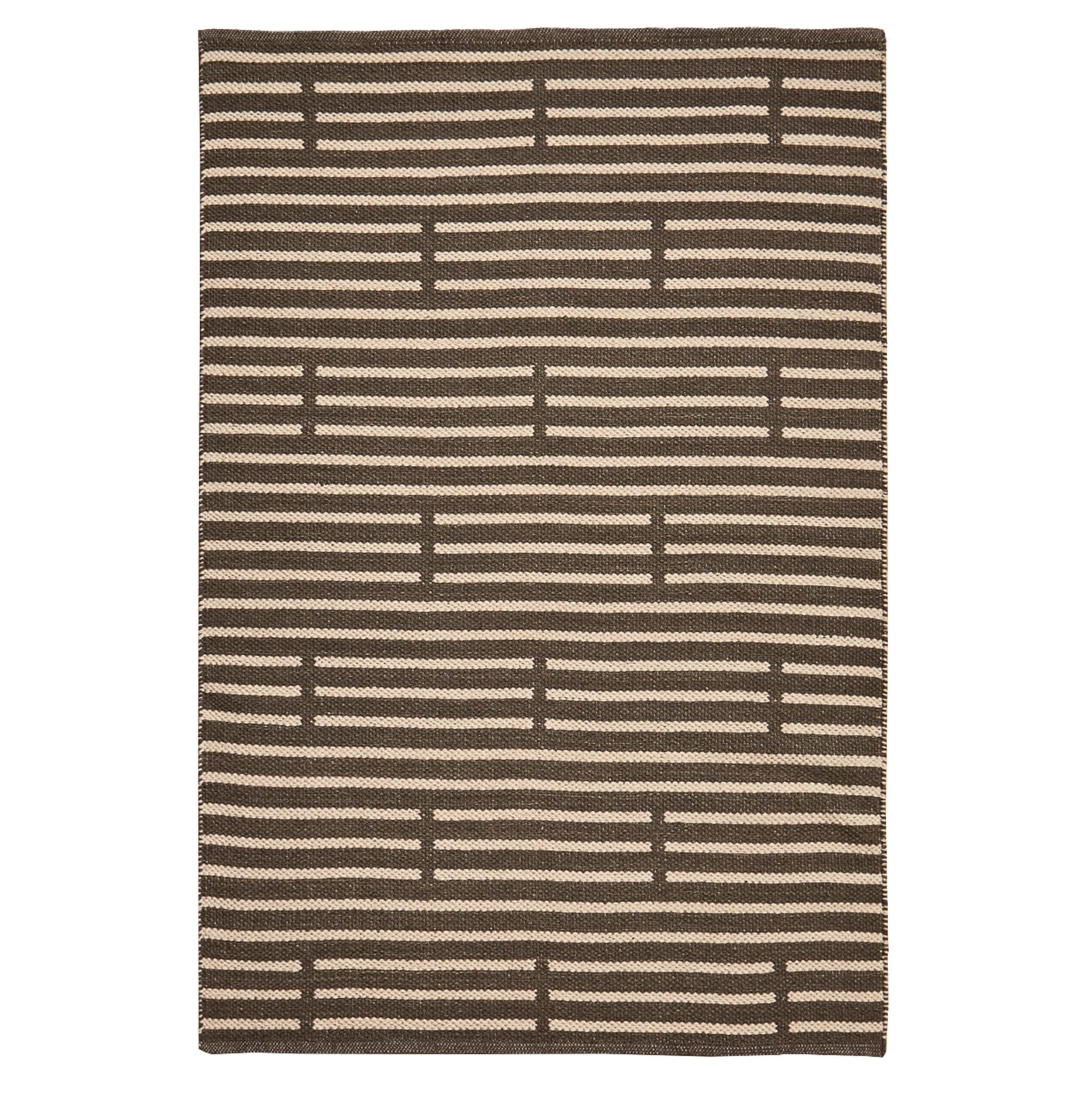 Rushall Wool and Cotton Rug - Gunmetal Grey - 160 x 230cm - Image 4