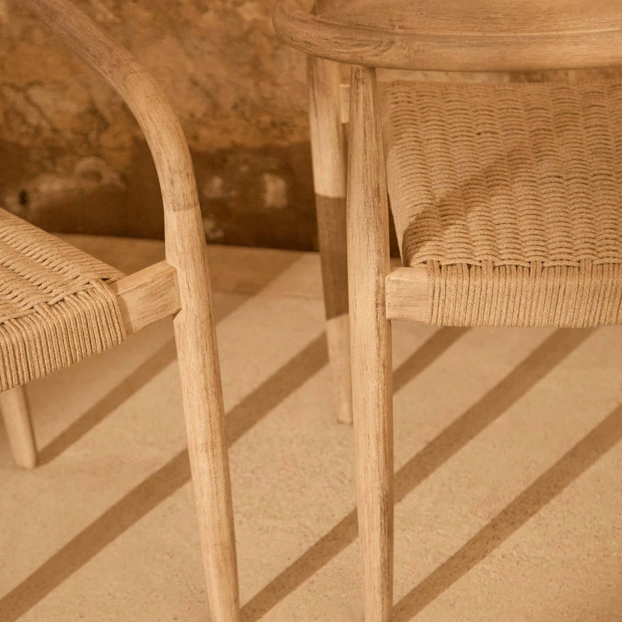 Sasha Sand Rope Garden Chairs - Set of 2 - Image 6