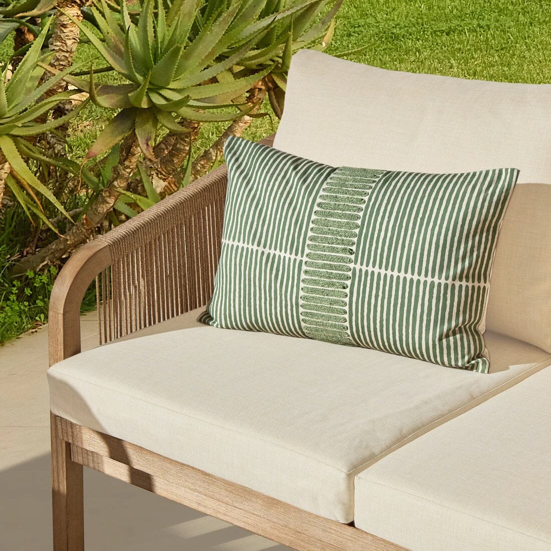Shiro Wooden Garden Set with 3 Seater Sofa - 2 Shiro Armchairs & Coffee Table - Image 4
