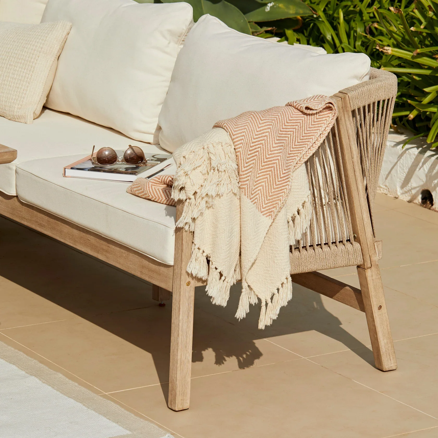 Shiro Corner Sofa Garden Cushion Covers - Linen - Image 4