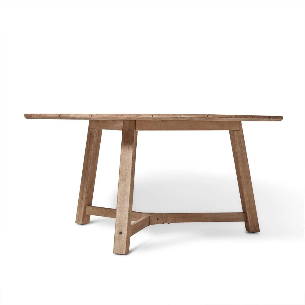 Outlet - Shiro Wooden Round Garden Dining Table - 160Cm - Image 7