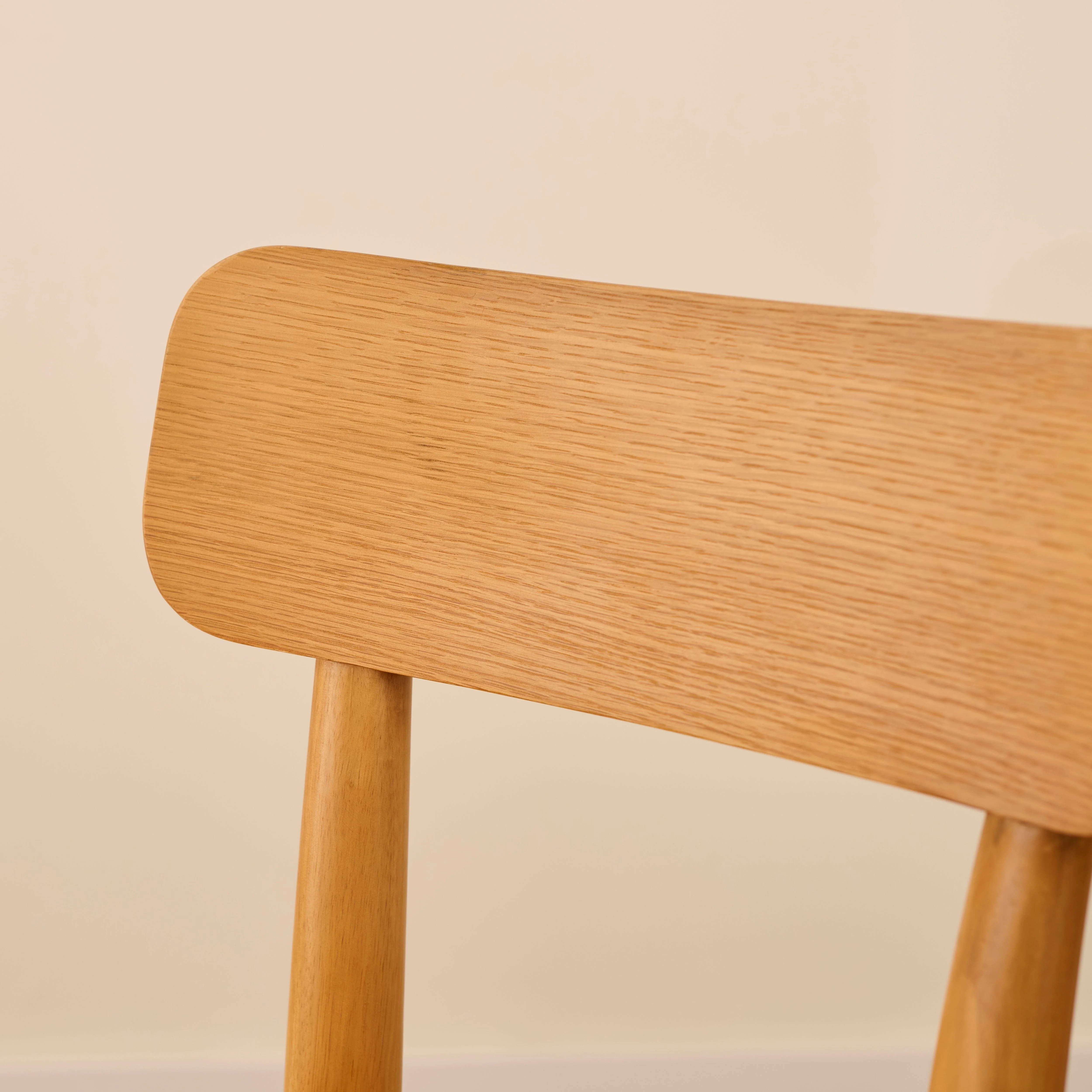 Silvester Classic Oak Bar Stool with Backrest - Image 3