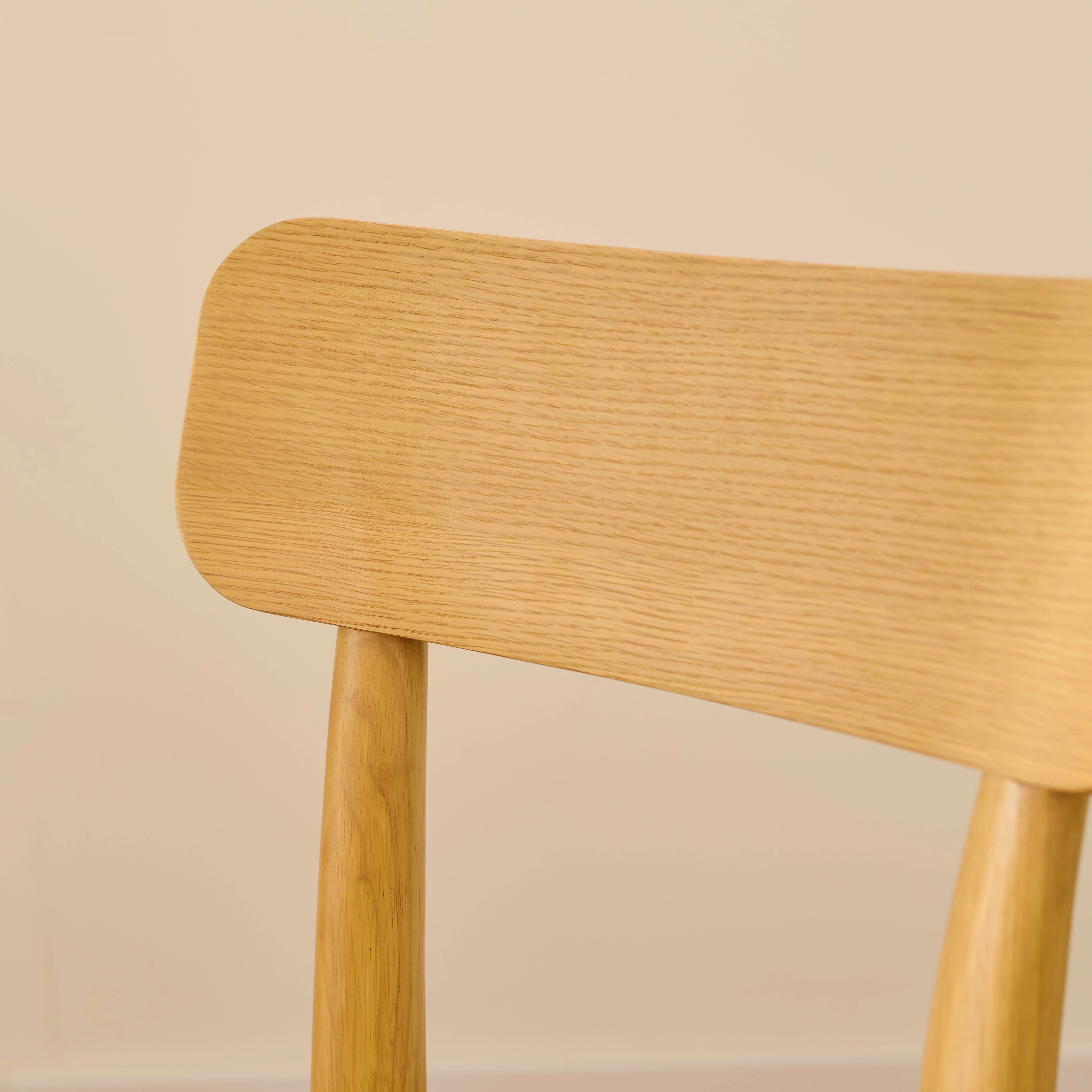 Silvester Pale Oak Bar Stool with Backrest - Image 3