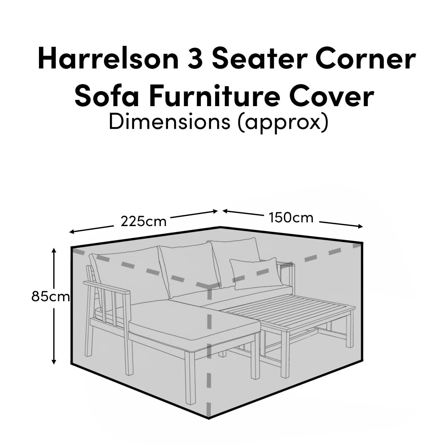 Small Garden Corner Sofa Set Furniture Cover - Rowan - Aria & Weston - Image 7