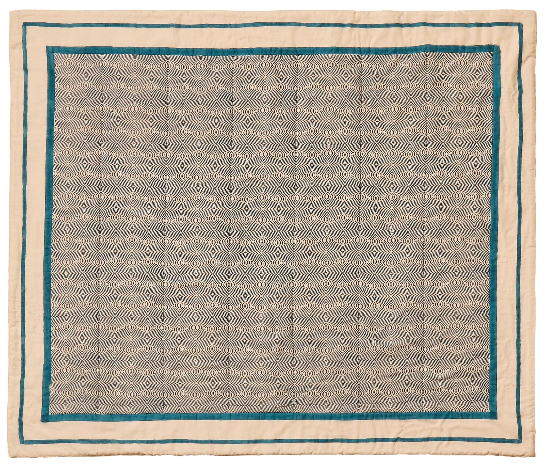Somersby 125x145cm Bed Spread - Teal - Image 2