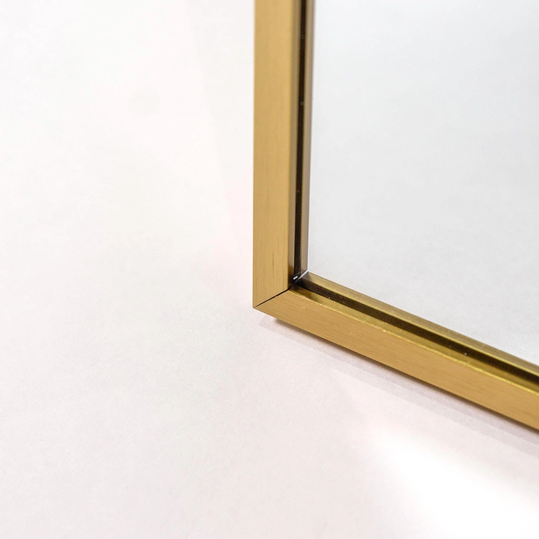 Hensall 150x40cm Metal Free Standing Mirror - Gold - Image 4