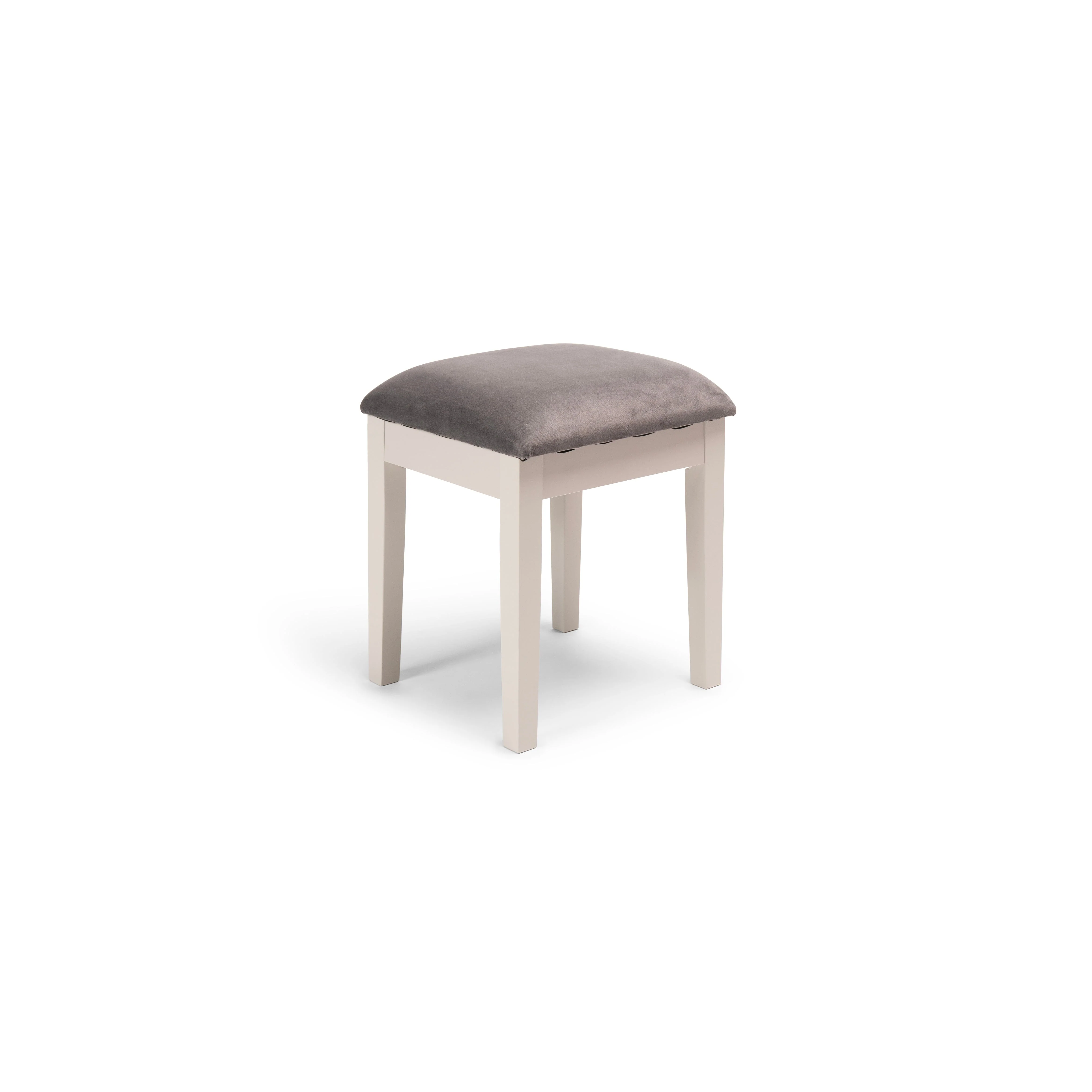 Outlet - Stevie Dressing Table Stool - Grey - Image 3