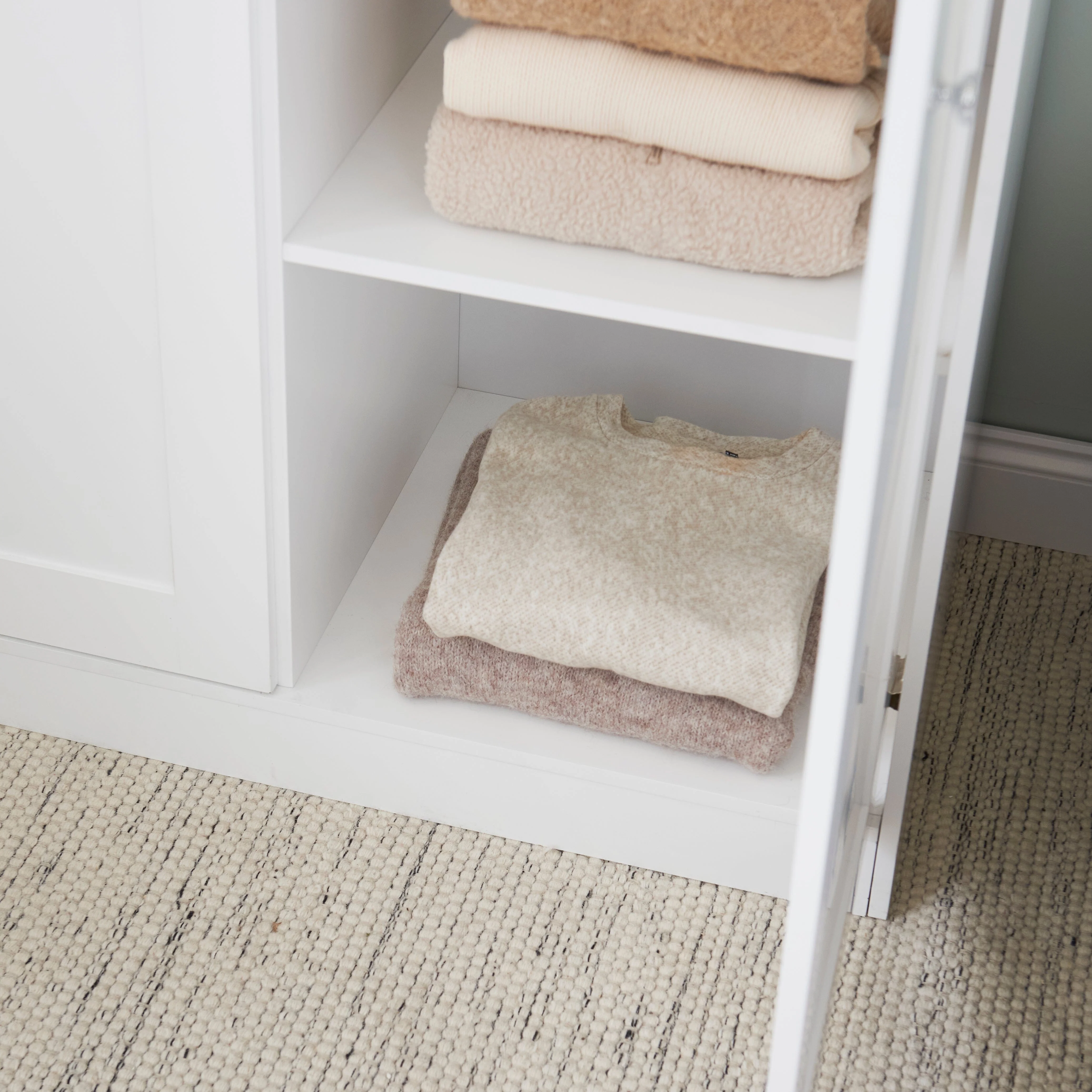 Stevie 3 Door Wardrobe -  White - Image 8