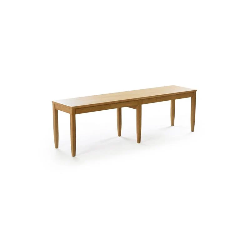 Tilly 150cm Wooden Bench - Whitewash Oak - Image 7