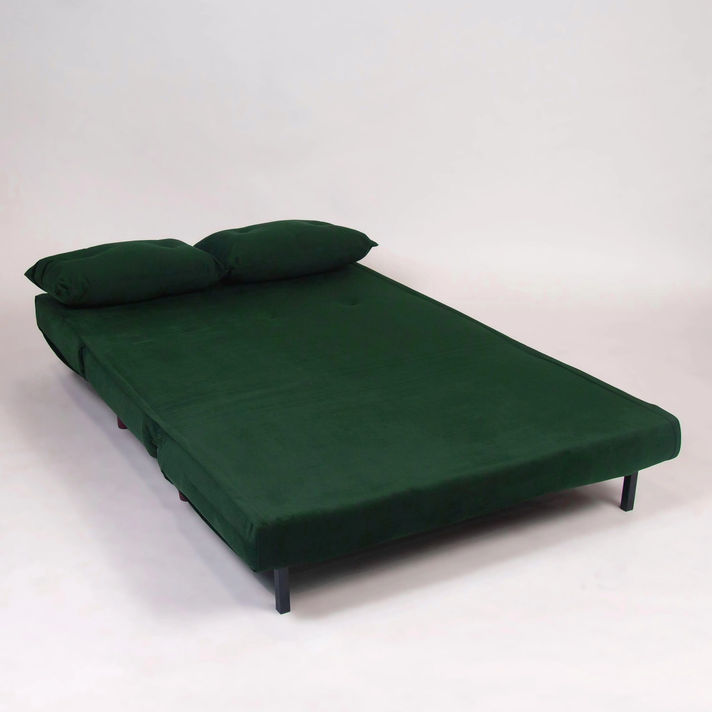 Una 2 Seater Double Sofa Bed - Green Velvet - Image 10