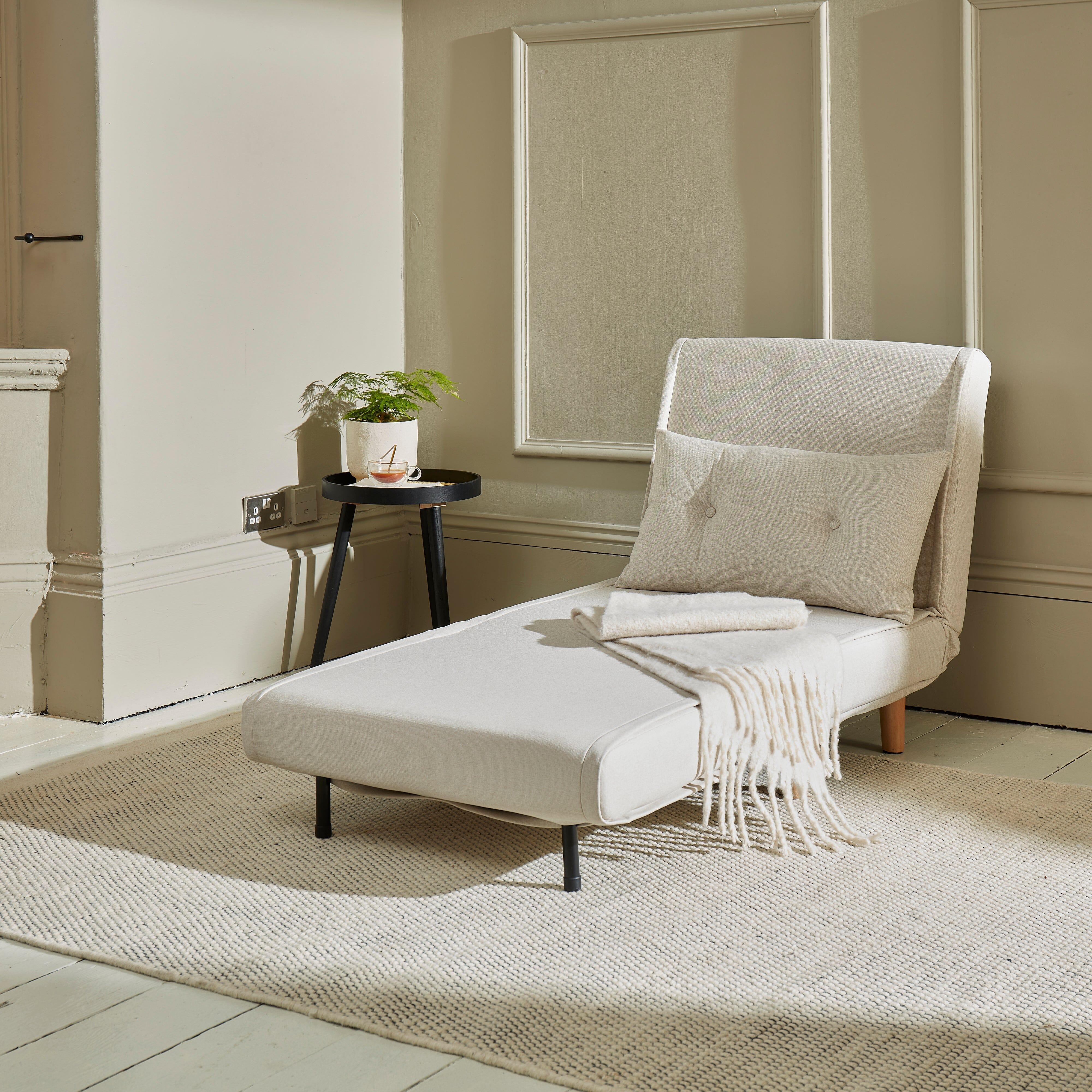 Una Single Sofa Bed - Oatmeal Linen - Image 4