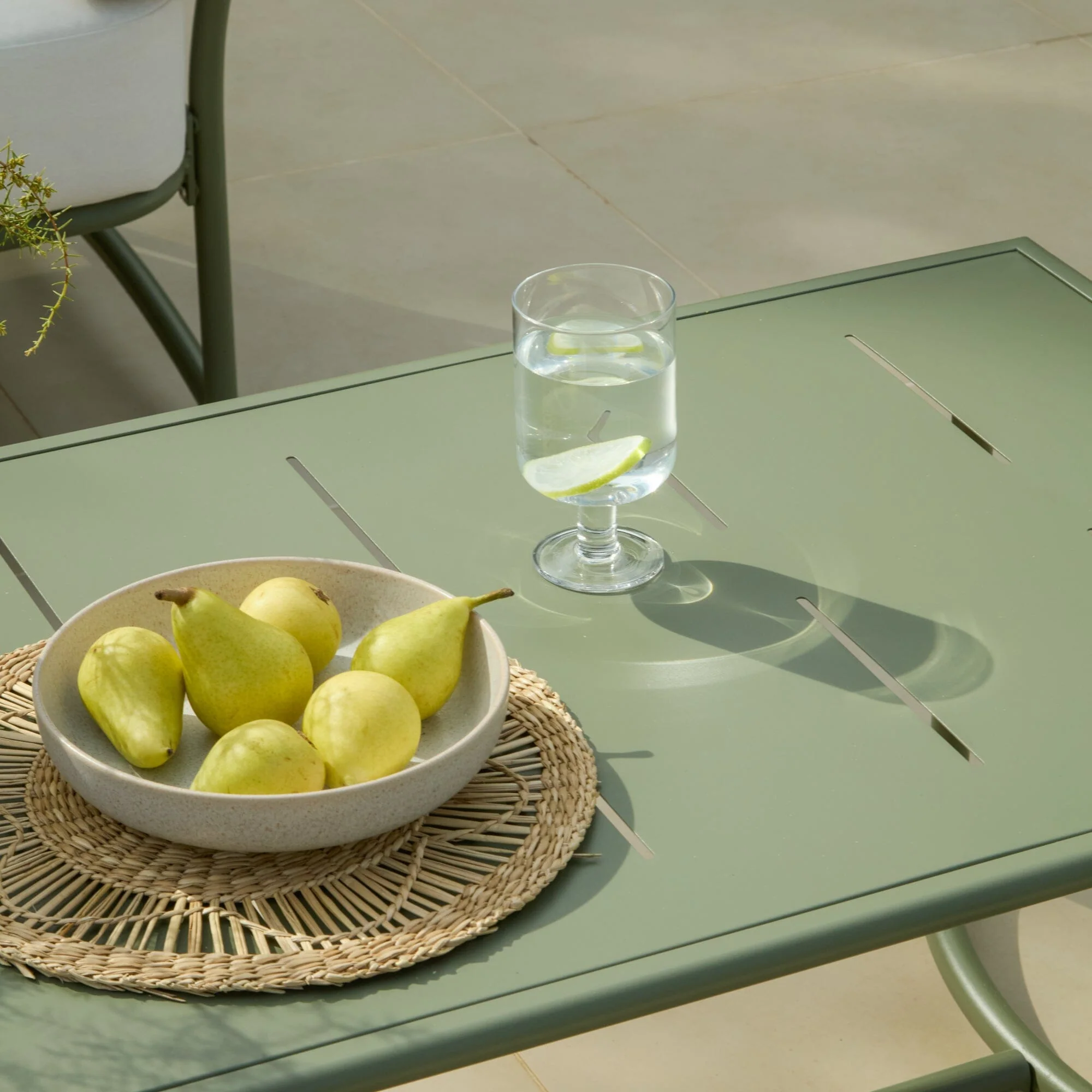 Wilder 4 Seater Garden Corner Set with Wilder Coffee Table - Olive Green - Image 3