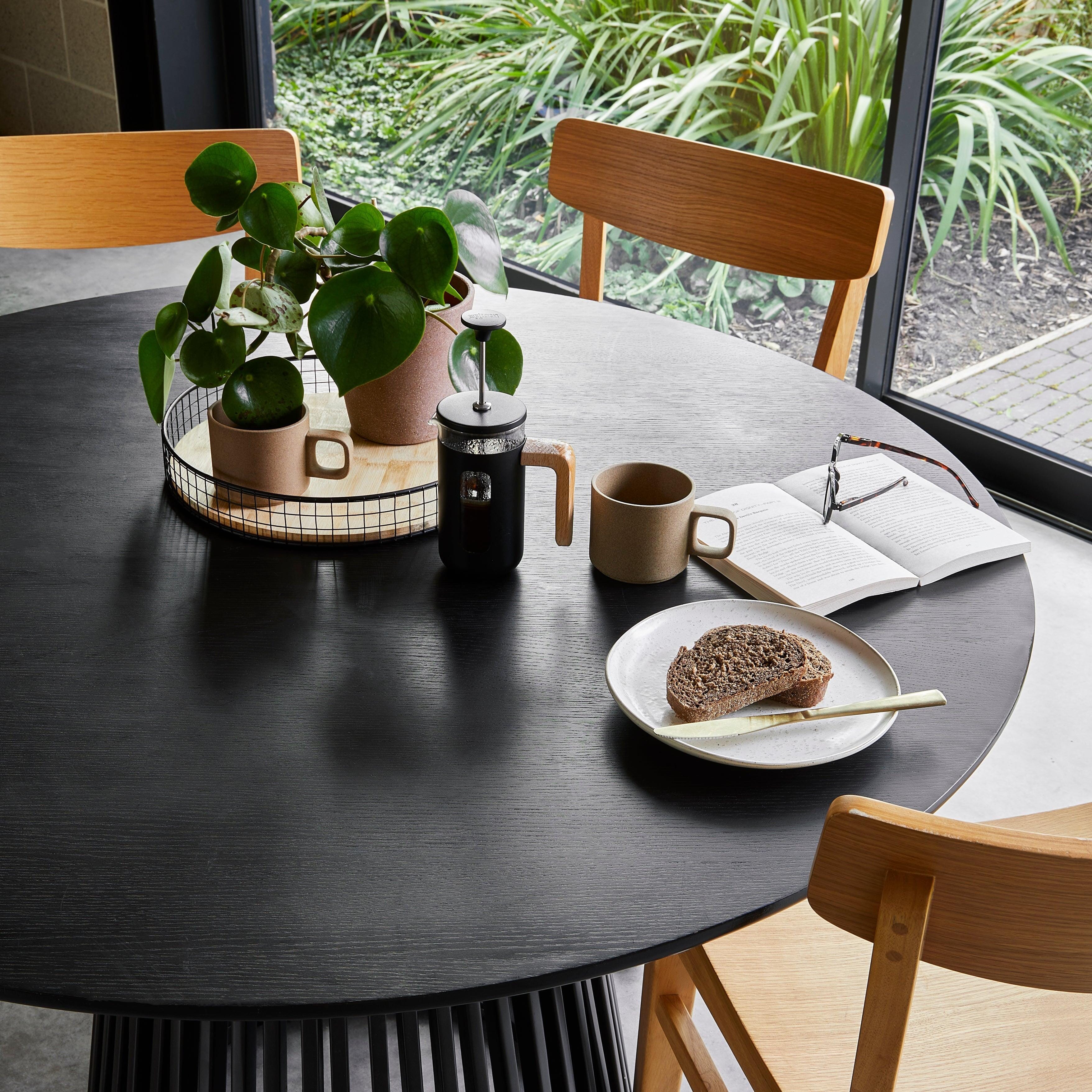 Willow Black Round Dining Table - Image 2