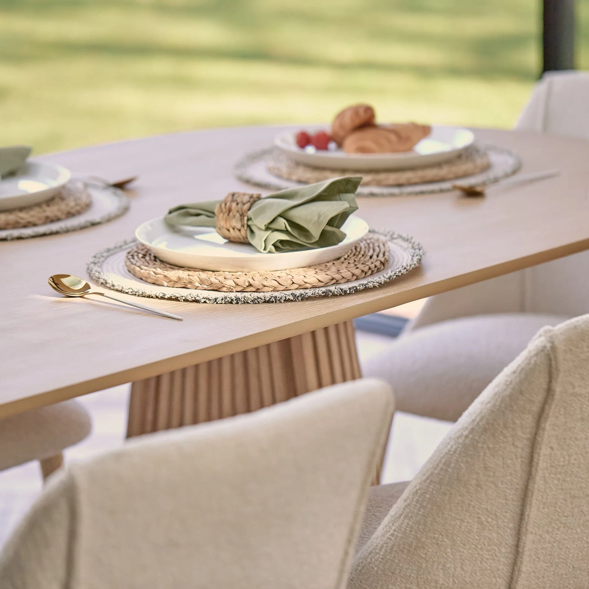 Willow Whitewash Oval Dining Table - Image 7