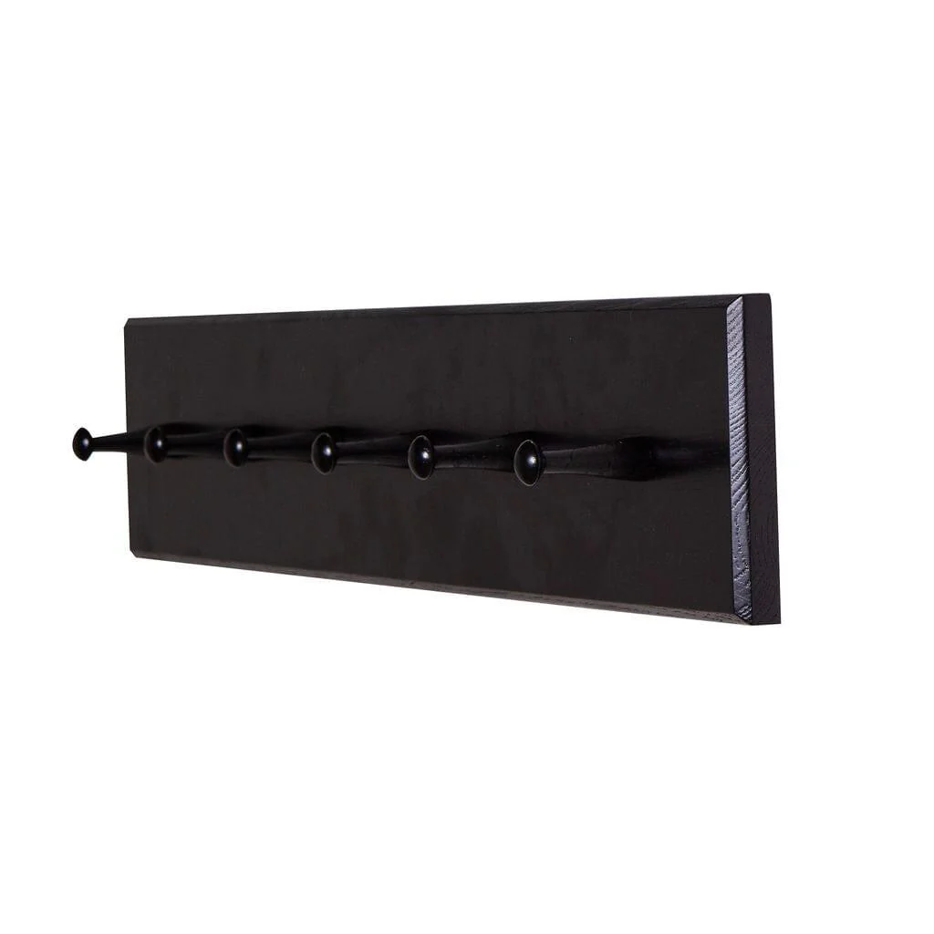 Willow Wooden Coat Rack - Black - Image 2