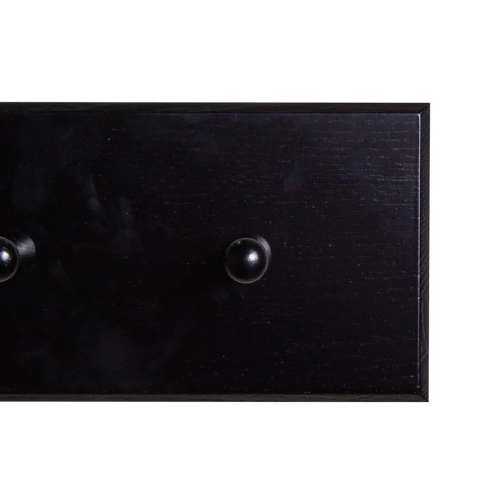 Willow Wooden Coat Rack - Black - Image 3